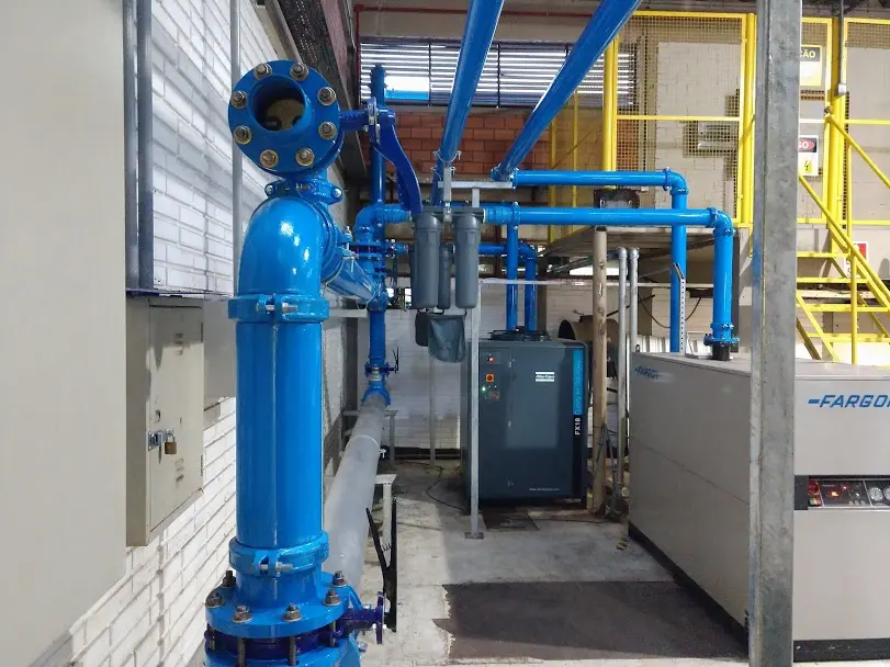 Detalhe de válvula e conexão Engepipe® - projeto Engepipe® 16