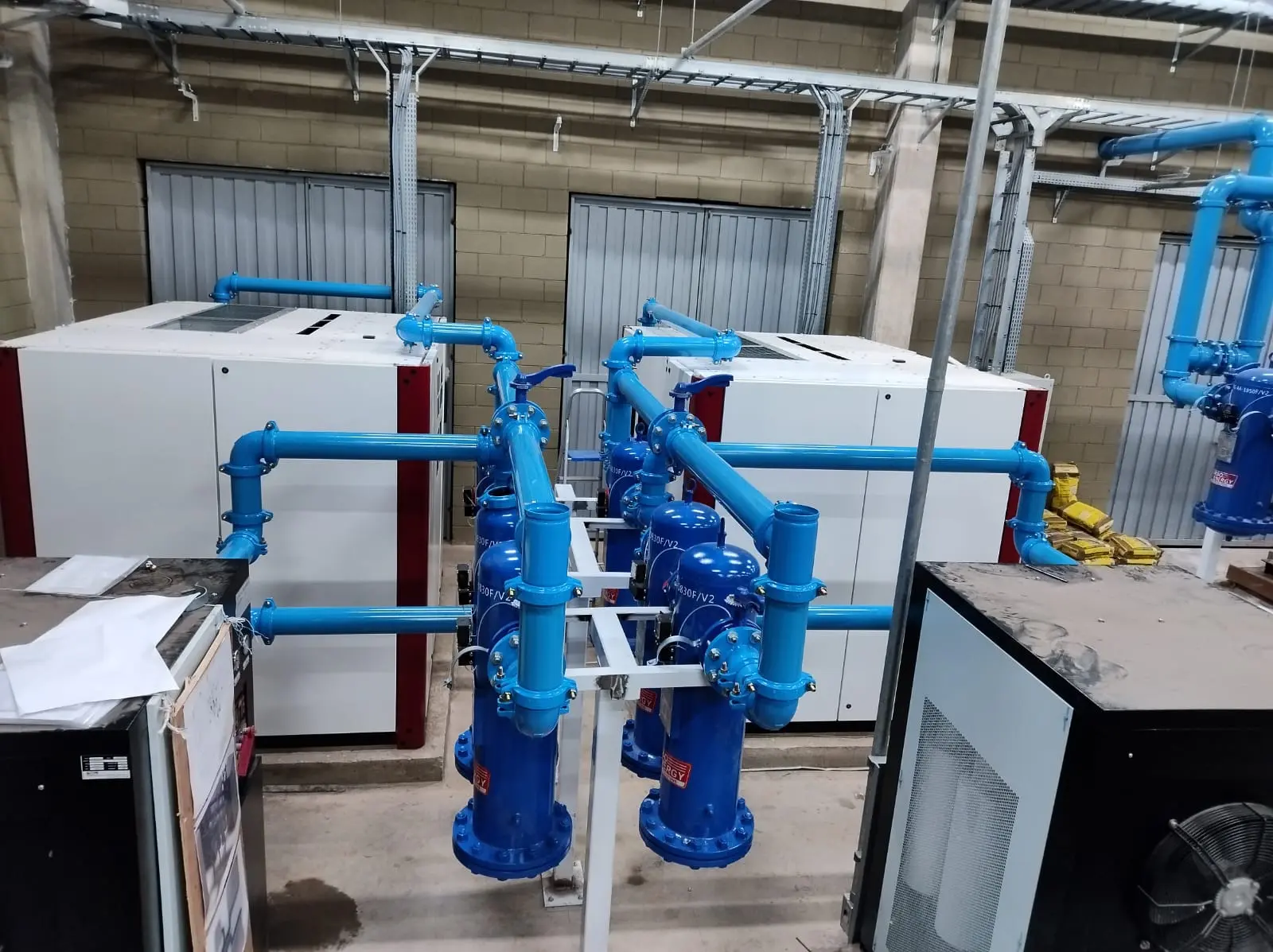 Tubulações de alumínio instaladas - projeto Engepipe® 35
